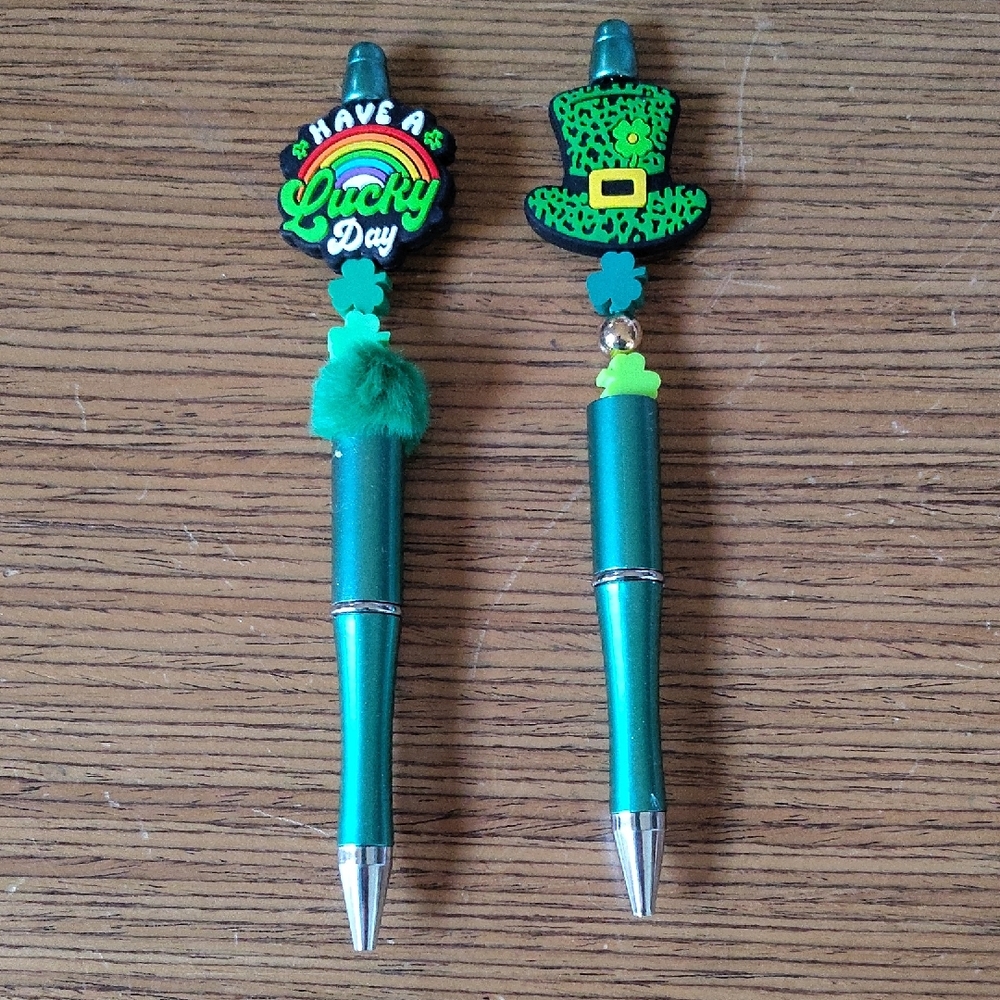 St Patrick's Day Pens - Set Of 2